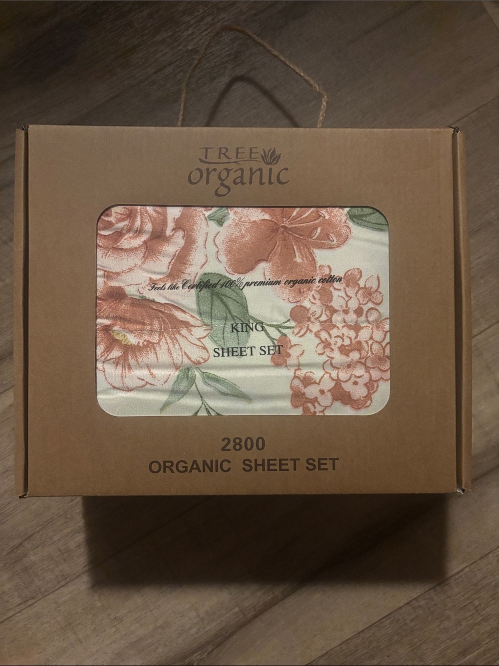 King Sheet Set - Coral Floral on Cream